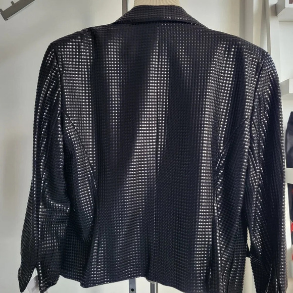 NWT - Alberto Makali Black Beaded Deluxe Jacket (Size 14) - Picture 4 of 14